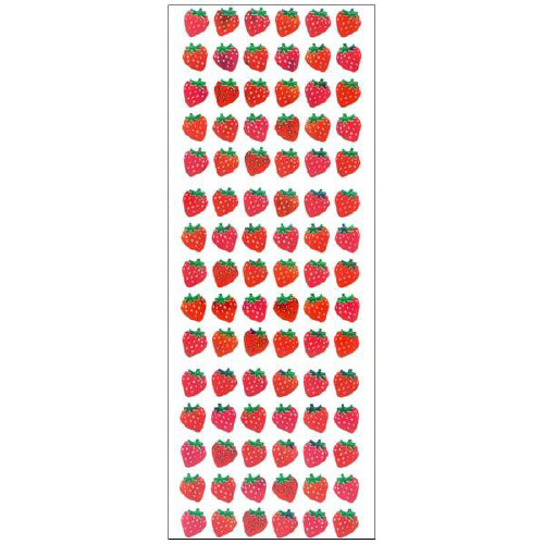 オーロラシール　イチゴ６列　１セット（１０枚入）