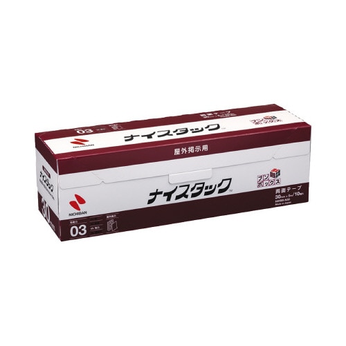 ナイスタック屋外掲示用　幅３０ｍｍ　１０巻×１０