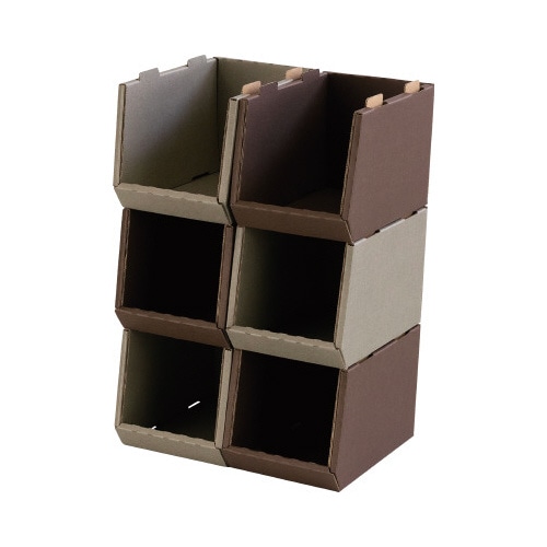 スタッキングコンテナＳＳ　６個セット　ＢＮ×ＭＧＹ