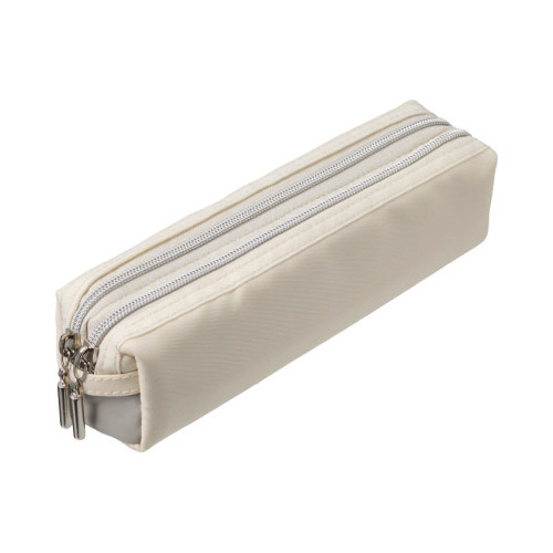 ダブルファスナーＭ　リュクスカラーホワイトｘ２