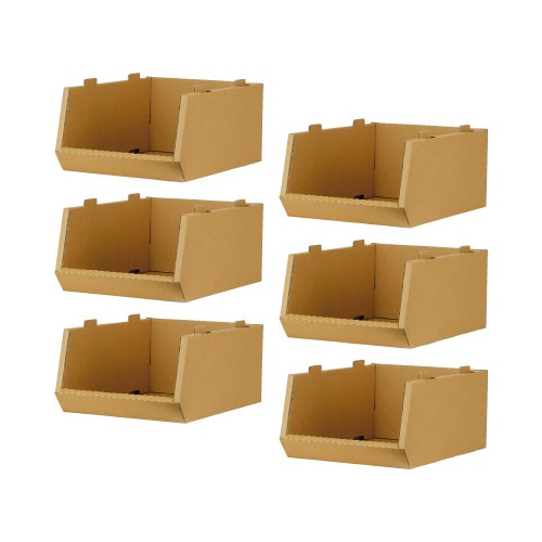 スタッキングコンテナＭ　６個セット　クラフト