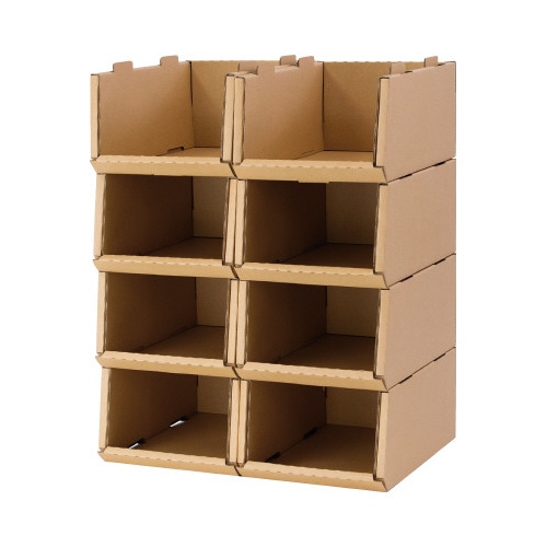 スタッキングコンテナＳ　８個セット　クラフト