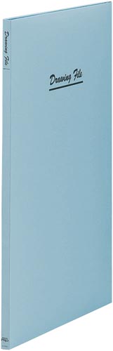 図面ファイル　超スリムタイプ　二つ折りＡ２青×１０