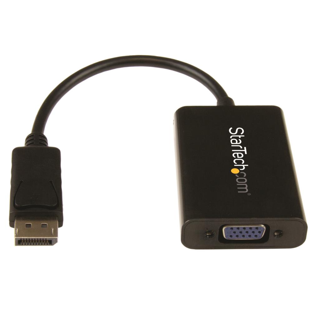 DisplayPort - VGA変換アダプタ ディスプレイポート/DP(オス) - VGA/D-Sub15(メス)コンバータ オーディオ対応 1920x1200　保証期間： 3年間