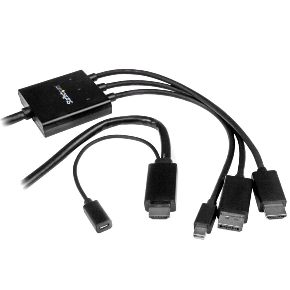 HDMI /DisplayPort /Mini DisplayPort - HDMI 変換アダプタケーブル 2m HDMI /ミニディスプレイポート /ディスプレイポート（オス） -　保証期間： 2年間
