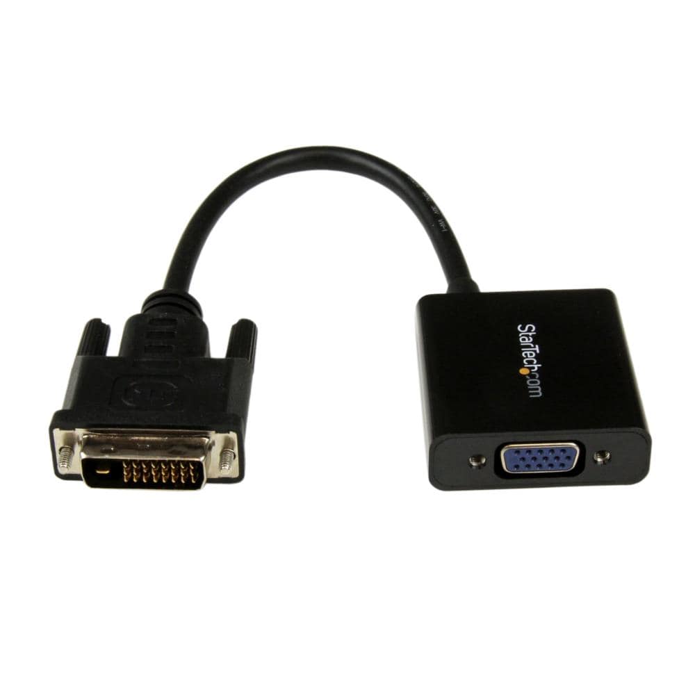 DVI-D - VGAアクティブ変換アダプタ/フォーマットコンバータ　DVI-D オス - VGA/ D-Sub15ピン メス　USBバスパワー対応　1920x1200　ブラック　保証期間： 3年間