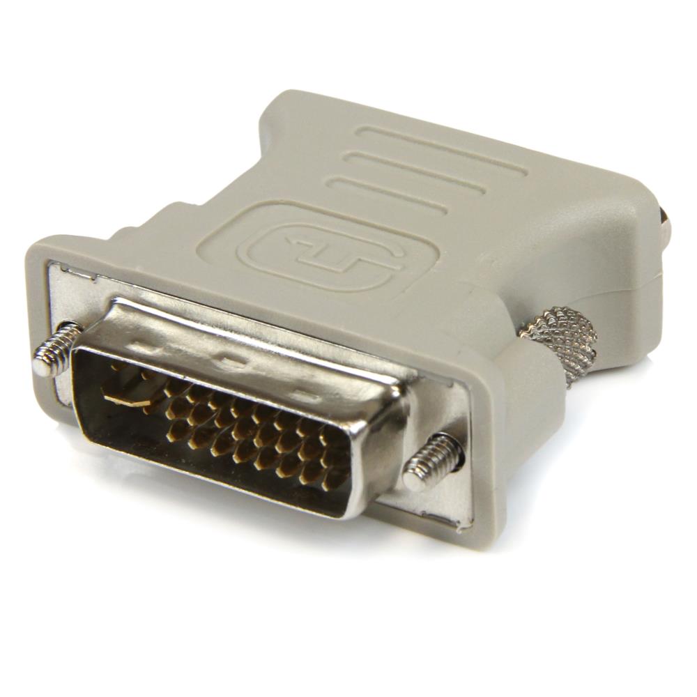 DVI-VGA変換アダプタ　DVI-I(29ピン)オス－VGA/RGB(15ピン)メス ディスプレイ変換アダプタ　DVI-アナログ(D-Sub)アダプタ　保証期間： 永久保証