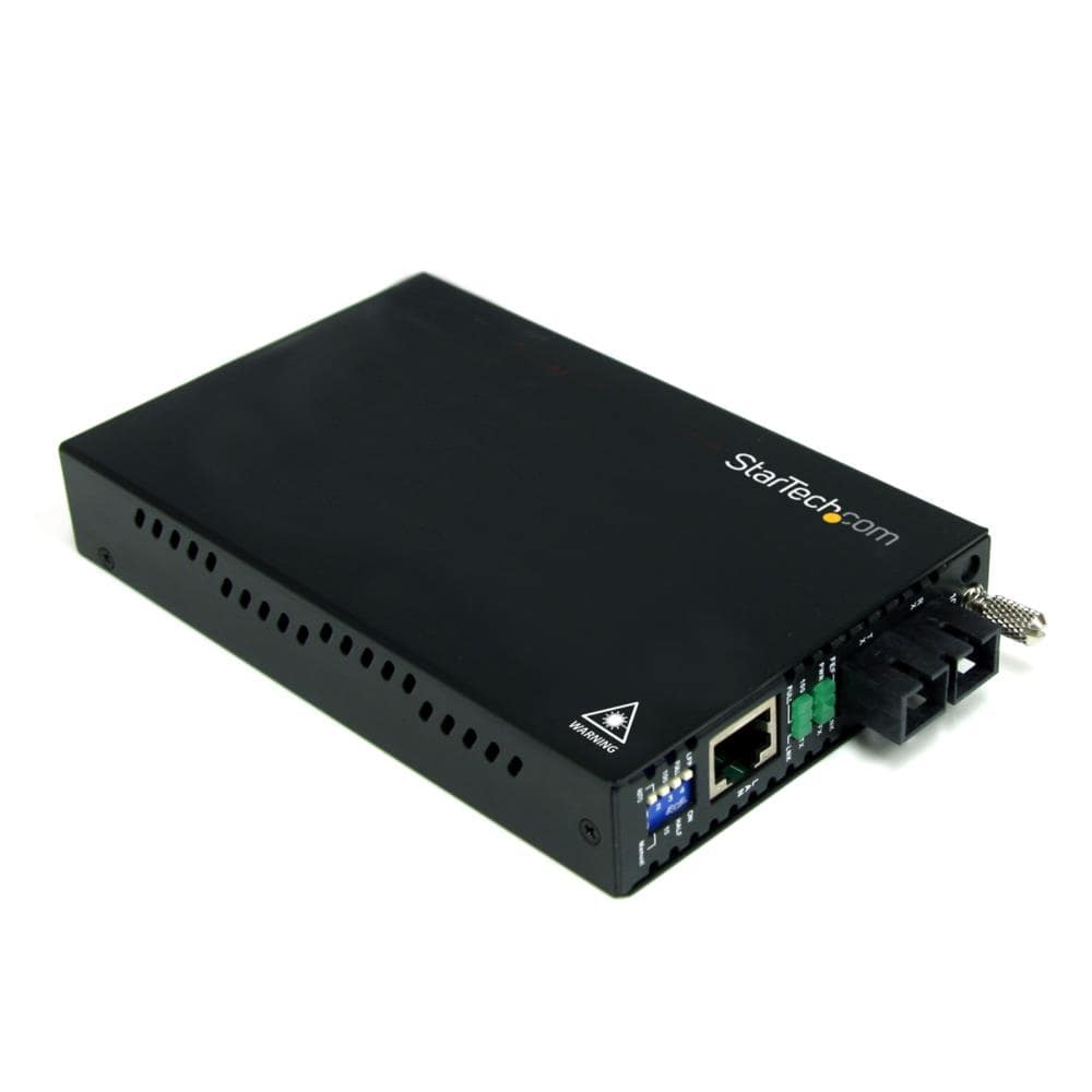 イーサネット光メディアコンバータ　Ethernet(10Base-T/100Base-TX) - 光ファイバ(100BASEｰFX)　マルチモード　最大2km延長　RJ-45(メス) - 光ファイバ SCデュプレックス(メス)　保証期間： 2年間