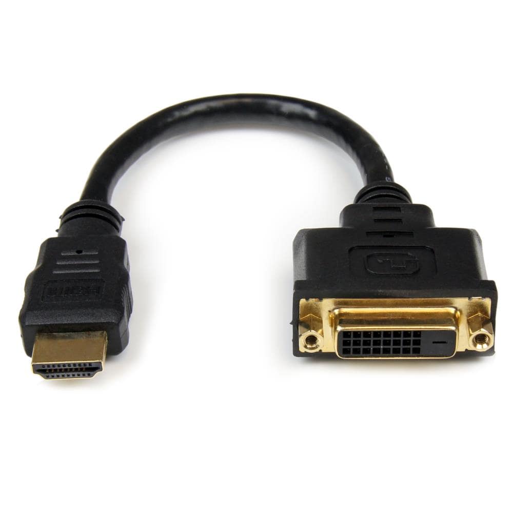 20cm HDMI－DVI-D変換ケーブルアダプタ　HDMI(19ピン) オス－DVI-D(25ピン) メス　保証期間： 永久保証