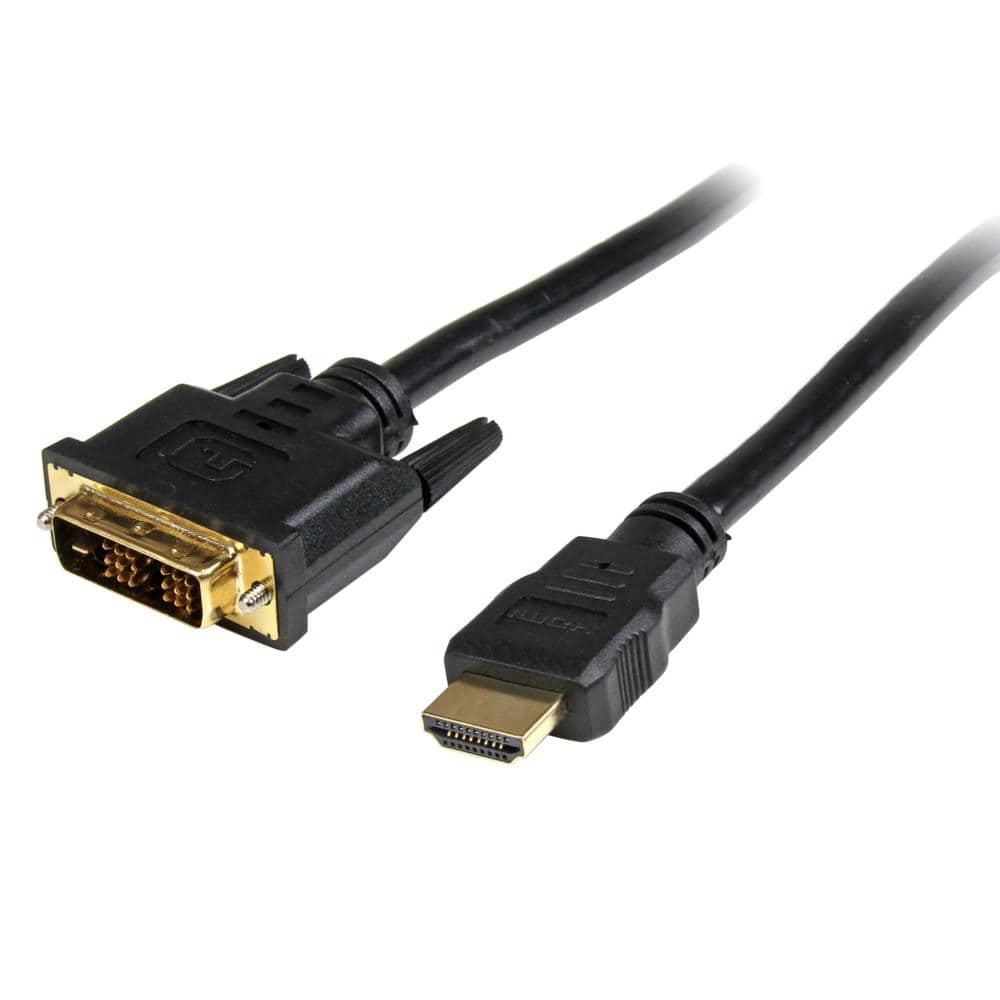 0.5m HDMI-DVI-D変換ケーブル　HDMI(19ピン)－DVI-D(19ピン)　オス/オス　保証期間： 永久保証
