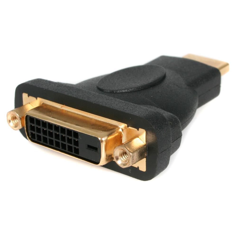 HDMI－DVI-D変換コネクタ　HDMI(19ピン) オス to DVI-D(25ピン) メス 変換アダプタ　ブラック　金メッキコネクタ　保証期間： 永久保証