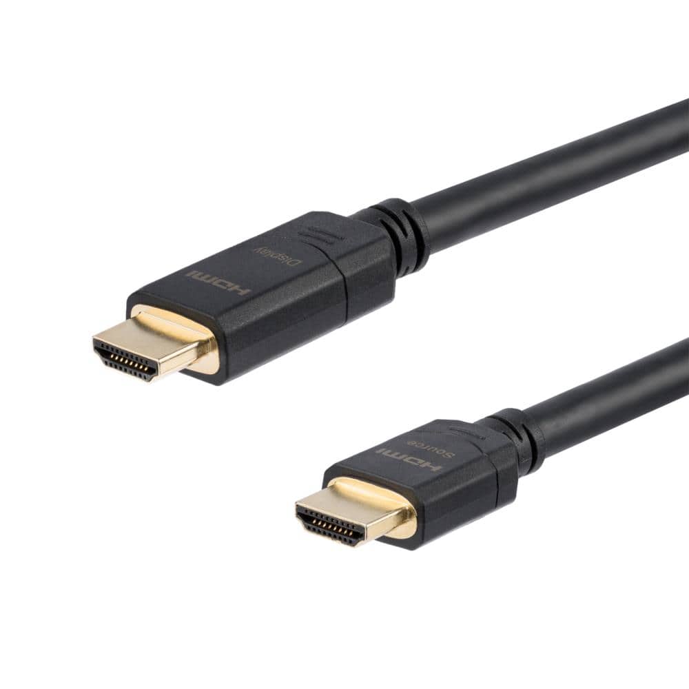 20m ハイスピードHDMIアクティブケーブル (信号増幅回路内蔵)　4K対応HDMI(オス)－HDMI(オス)ケーブル　ウルトラ/Ultra HD　4K2K解像度対応　ブラック　保証期間： 2年間