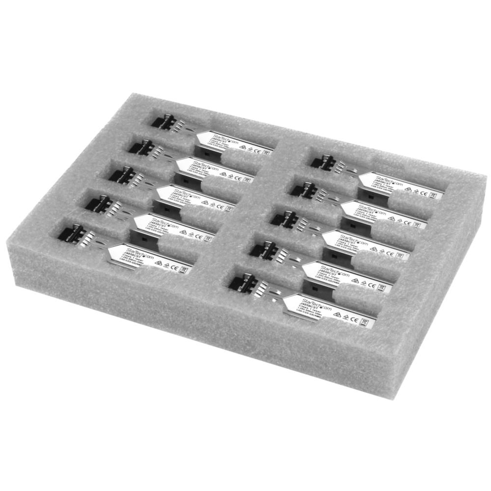 SFPモジュール 10個入りパック/HP製品J4858C互換/1000BASE-SX準拠光トランシーバ/850nm/DDM