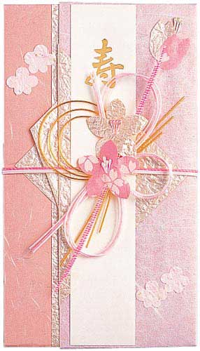祝儀袋　婚礼　ピンク　短冊入