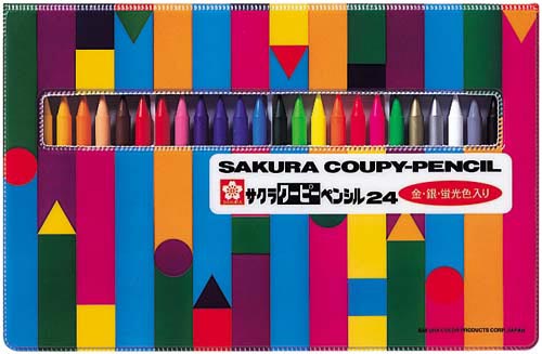 クーピーペンシル２４色（ソフトケース入り）