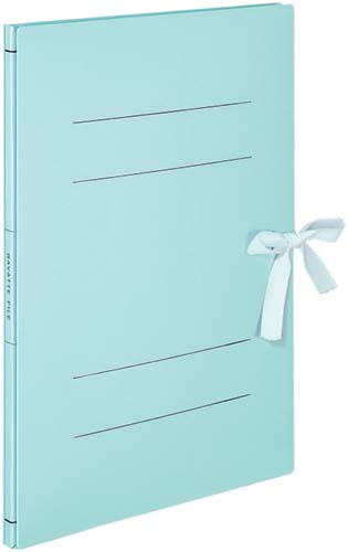 ガバットファイル活用タイプ紙製紐付Ａ４縦　青１０冊