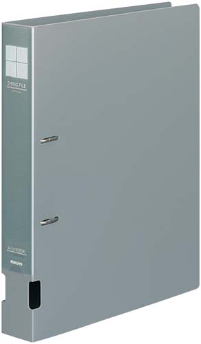 ＤリングファイルＰＰ　灰Ａ４縦背幅４５ｍｍ　５冊
