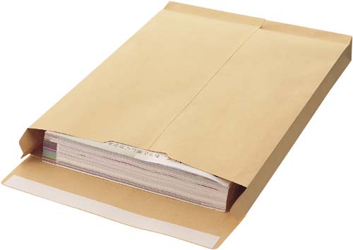 マチ付クラフト封筒テープ付角２１２０ｇ１０枚×１０