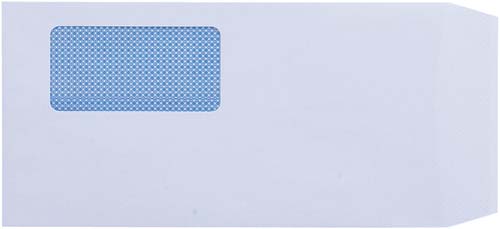 長３窓付地紋入ケント封筒　テープ付　１００枚入
