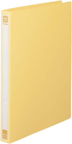 リングファイルＰＰ　黄Ａ４タテ　背幅２７ｍｍ