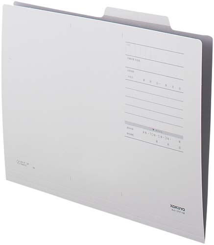 個別フォルダーＦタイプカラーＡ４　灰　１００枚