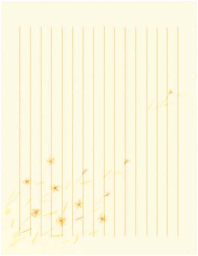 便箋彩流　色紙判　縦罫１５行３０枚