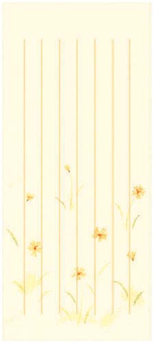 小型便箋彩流別寸縦罫６行５０枚