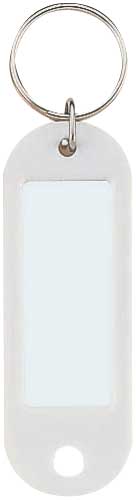 キーホルダー型名札　白　５０個入