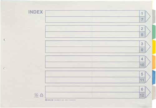 カラーインデックス　Ａ３横　６山　１０組