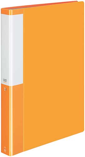 クリヤーブックポジティ　Ａ４縦　橙　６０Ｐ　４冊
