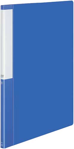 クリヤーブックポジティ　Ｂ４縦　青　２０Ｐ　４冊