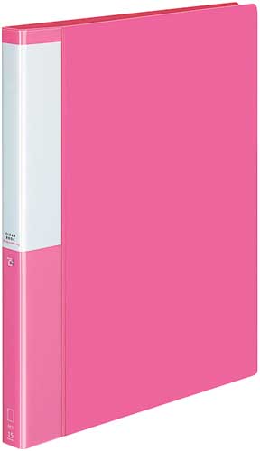 クリヤーＢポジティ替紙式桃Ａ４縦背幅２７ｍｍ５冊