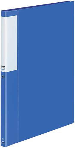 クリヤーブックポジティ　Ｂ５縦　青　２０Ｐ　１０冊