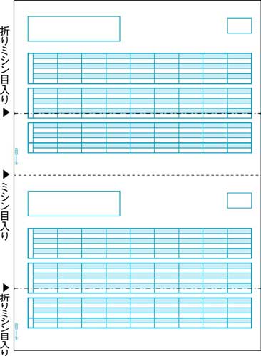 給与明細書　Ａ４タテ２面　５００枚