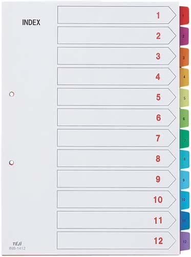 カラーインデックスＰＰＡ４　１２山（番号付）５０組