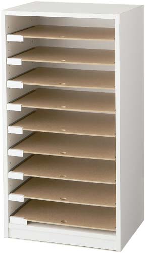 Ａ３用オープン型フロアケース　９段