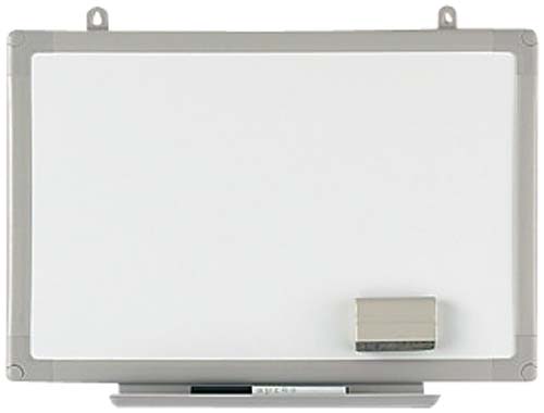樹脂枠ホワイトボード　グレー枠３００×４５０ｍｍ