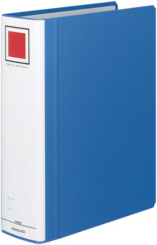 チューブＦエコツインＲ青Ａ４縦背幅８５ｍｍ４－９冊