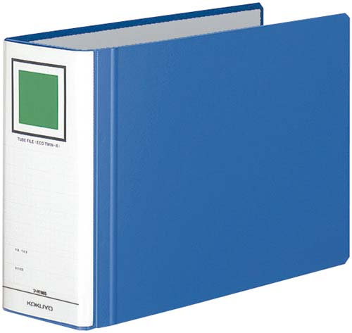チューブエコツインＲ青Ａ４横背幅９５ｍｍ４－１１冊