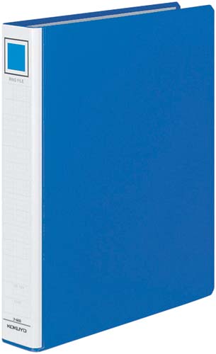 リングファイル貼り表紙　青Ａ４縦背幅５６ｍｍ４冊
