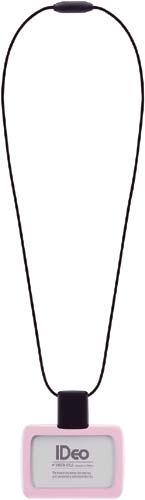 吊下げ名札ＩＤｅｏ　ＩＤカード用ヨコ型　ピンク