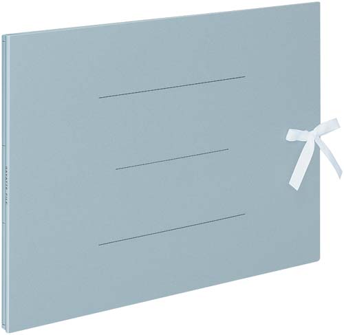 ガバットファイル（紙製）　Ａ３横　青１０冊