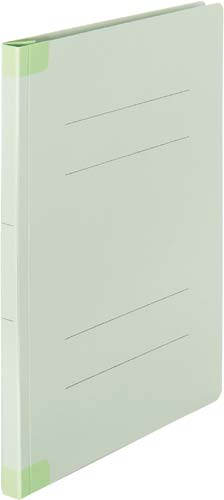 フラットファイル背補強タイプＡ４縦　グリーン１０冊