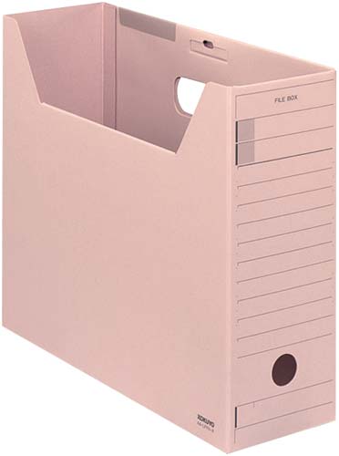 ファイルボックス　Ｆタイプフタ付　Ａ４横　桃１０個