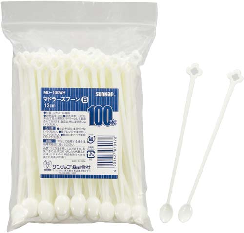 マドラースプーン　アイボリー　１００本入×５