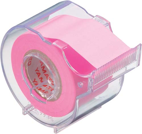 メモックロールテープ　２５ｍｍ幅　ローズ　１巻×３