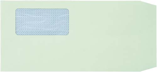 地紋入窓付封筒テープ付　長３　グリーン　１０００枚