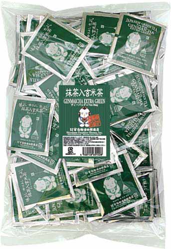 抹茶入玄米茶ティーバッグ　２．５ｇ　１００バッグ入※