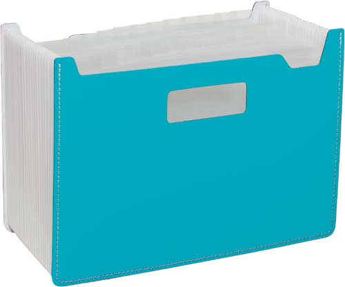 ドキュメントスタンドＡ４ヨコ２５Ｐ　ブルー　３冊入