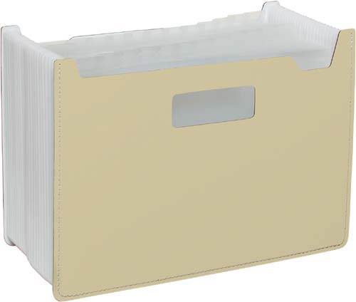 ドキュメントスタンドＡ４ヨコ２５ポケット　クリーム